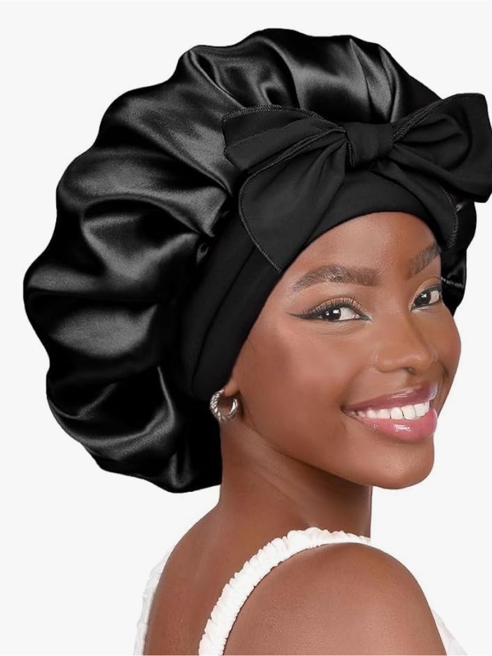 YANIBEST Adjustable Satin Bonnet for Sleeping Women Double Layer Hair Wrap